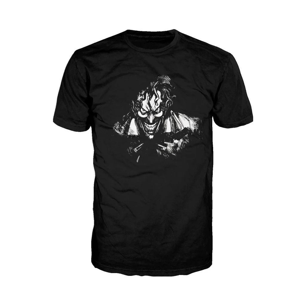 DC Comics Joker Character Silhoutte Official Men's T-Shirt