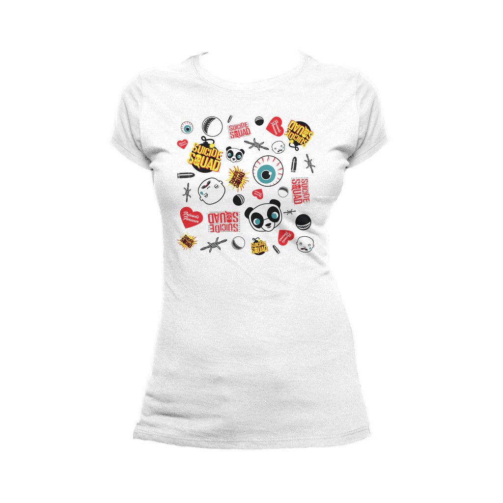 DC Suicide Squad Collage Emoji Official Women's T-shirt