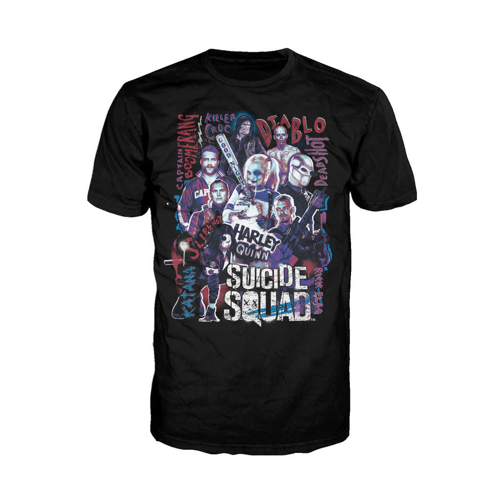 DC Suicide Squad Collage Official Men's T-shirt