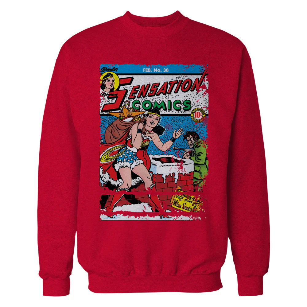DC Comics Wonder Woman Cover 38 Xmas Official Sweatshirt