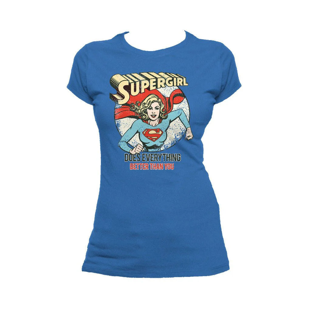 DC Comics Supergirl Text Better Than You Official Women's T-shirt