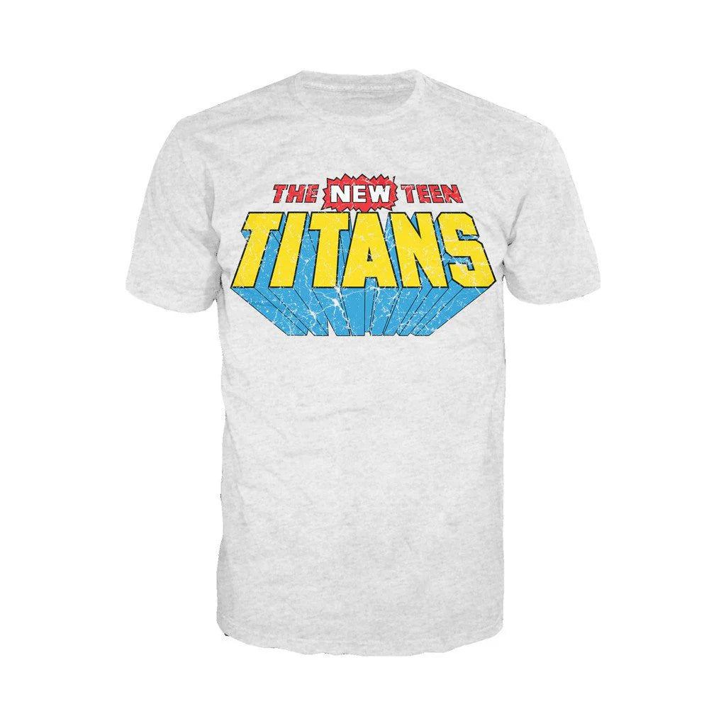 DC Comics New Teen Titans Distressed Logo Official Men's T-shirt