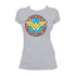 DC Comics Wonder Woman Logo Circle Distressed Official Women's T-shirt