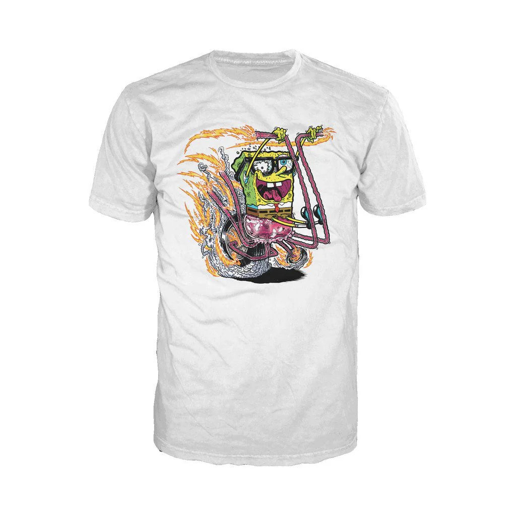 SpongeBob SquarePants Comic Bike Official Men's T-Shirt