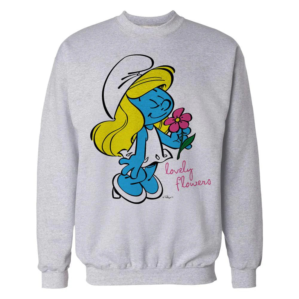 The Smurfs Smurfette Character Flowers Official Sweatshirt