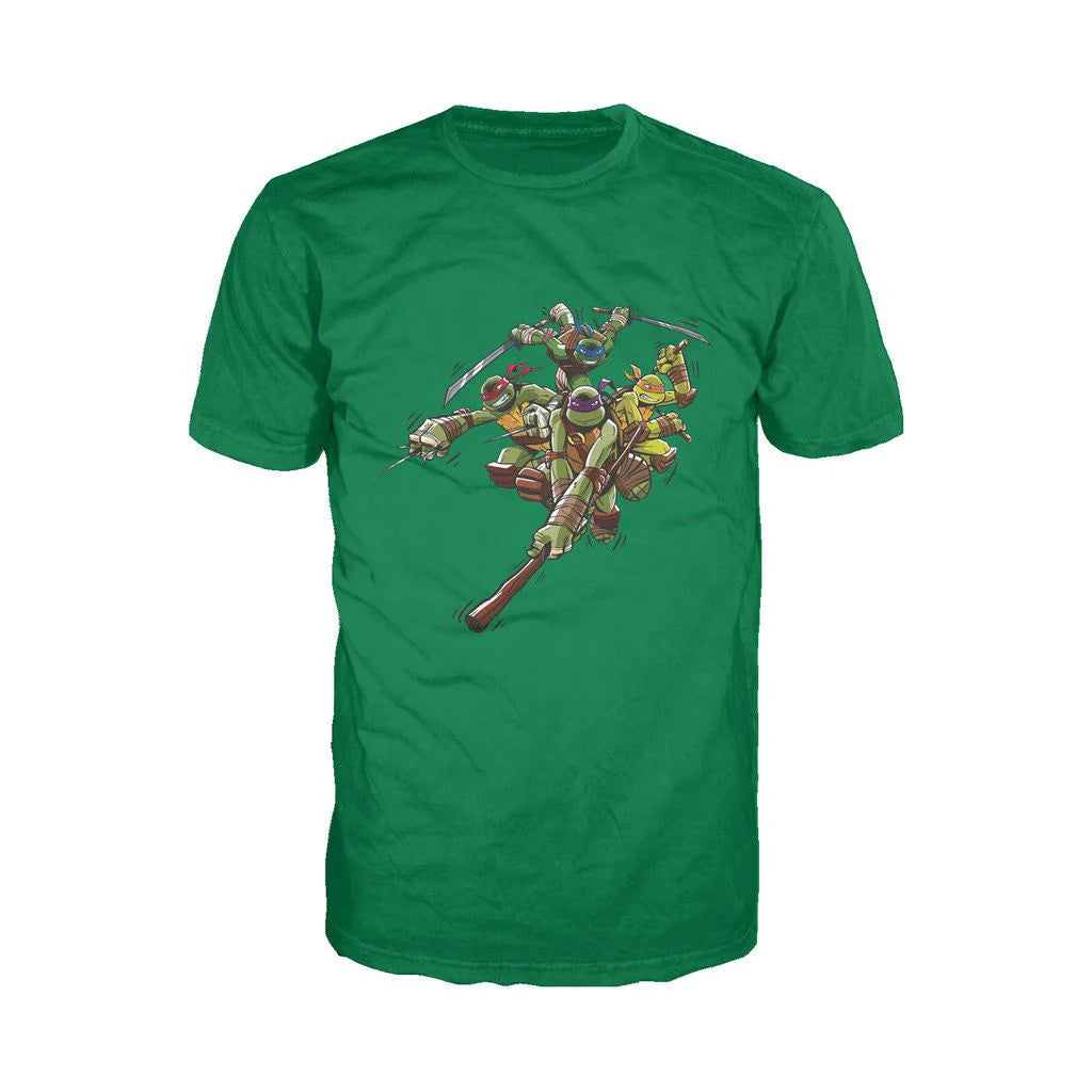 TMNT Group Attack Official Men's T-shirt