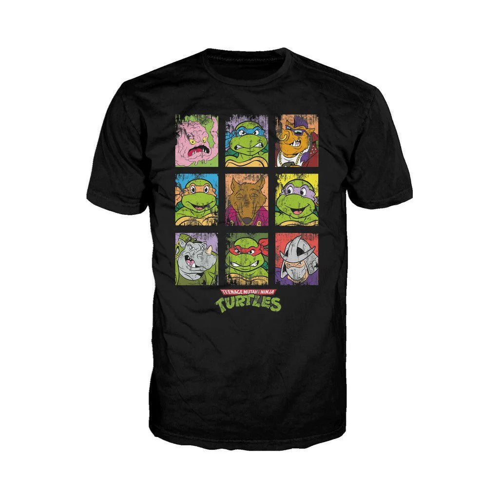 TMNT Group Grid Dist Official Men's T-shirt