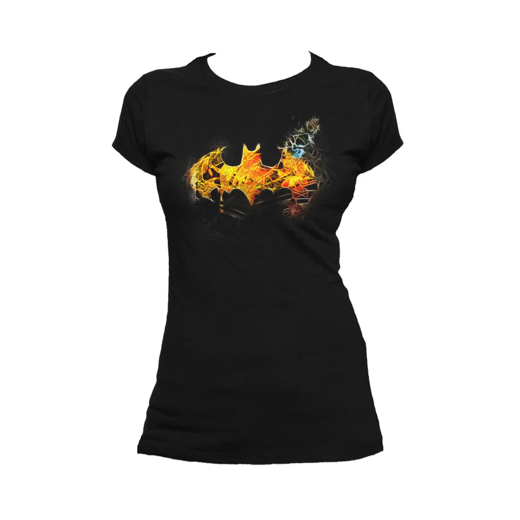 DC Comics Batman Logo Saturated Official Women's T-shirt