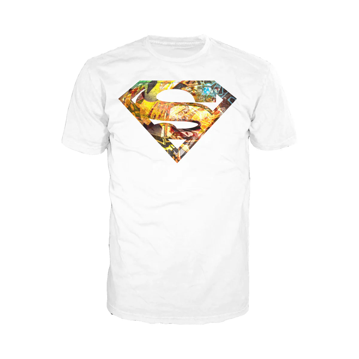 DC Comics Superman Logo Mural Official Men's T-shirt