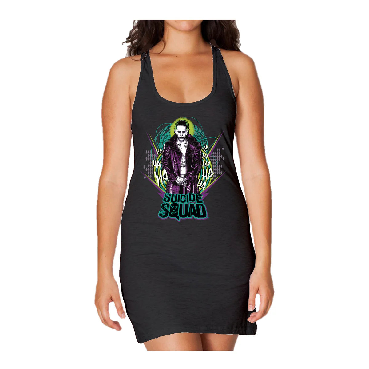DC Suicide Squad Logo Joker Official Women's Long Tank Dress