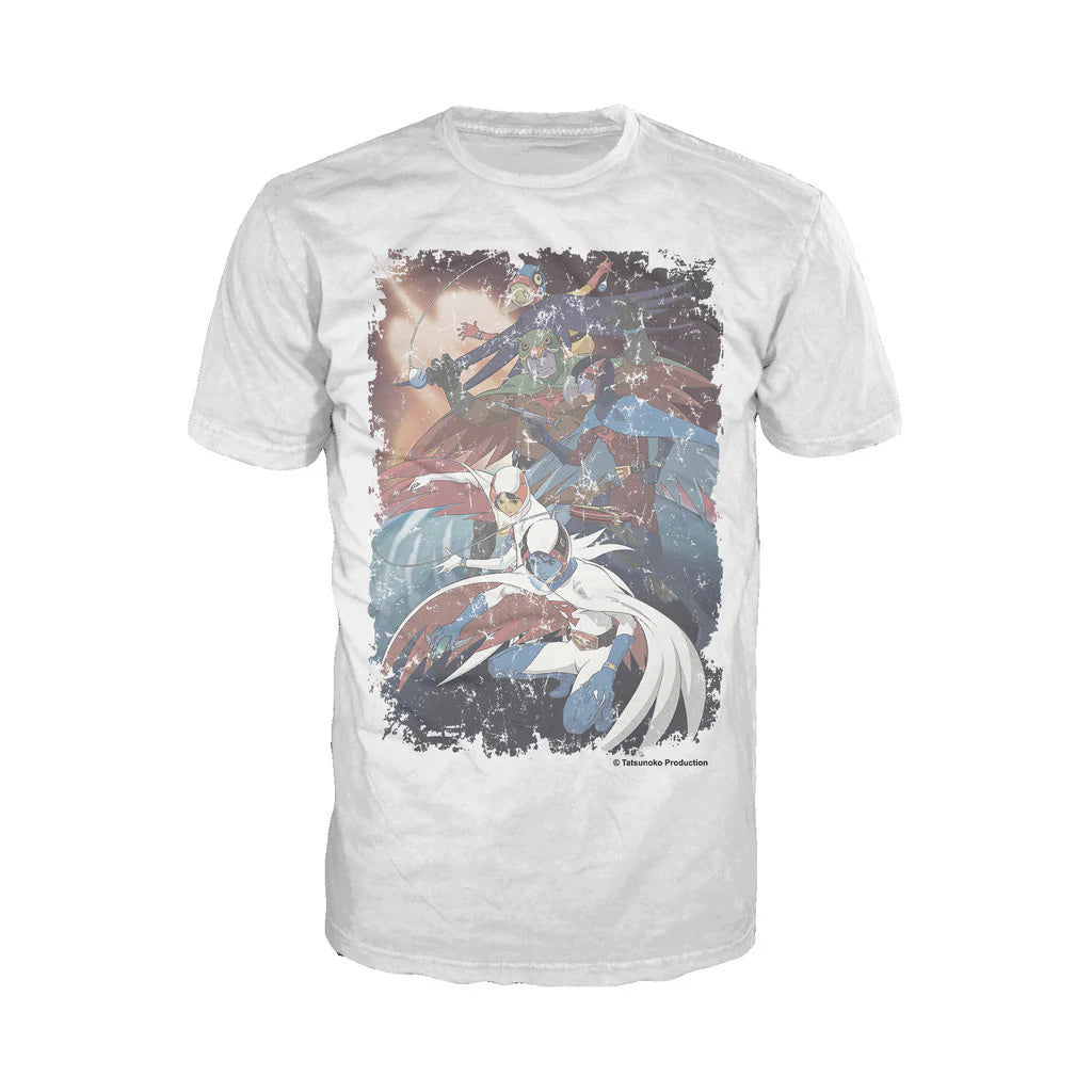 Gatchaman Planet Poster Distressed Official Men's T-shirt