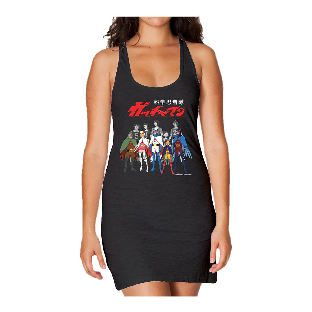 Gatchaman Alter Ego Line-Up Official Women's Long Tank Dress