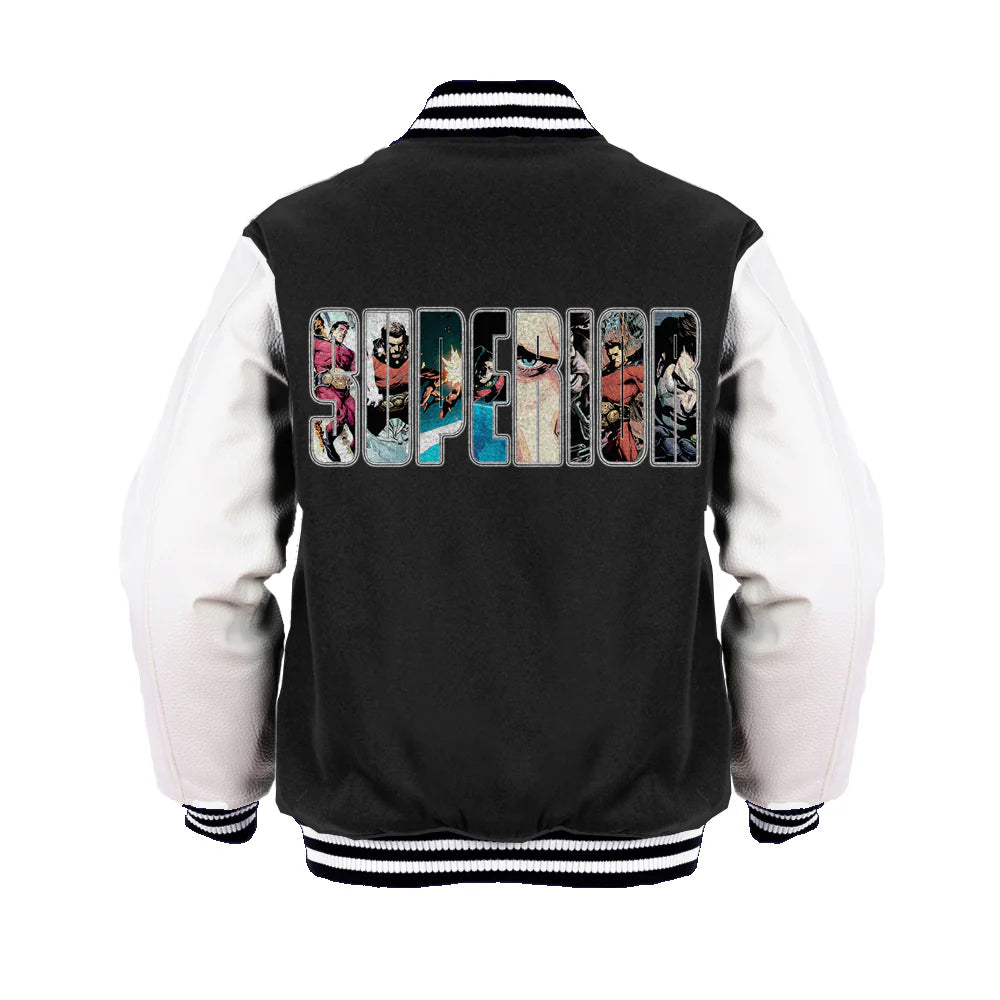 Superior Logo Collage Official Varsity Jacket