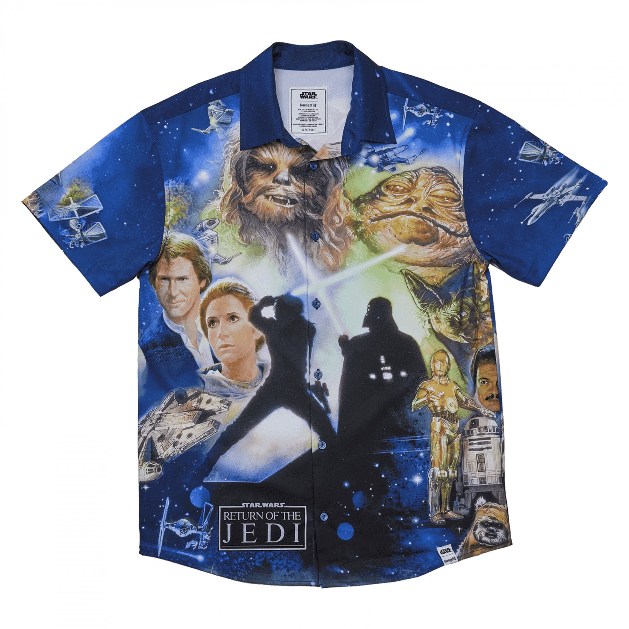Star Wars Return of the Jedi Poster Camp Shirt By Loungefly