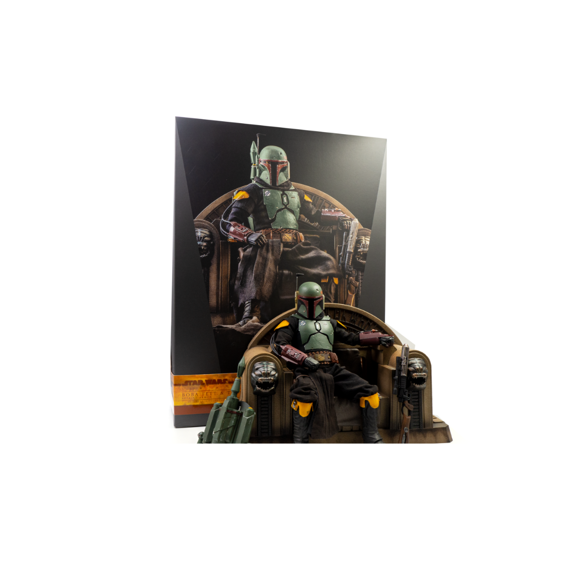 Star Wars The Mandalorian 1/6th scale Boba Fett Repaint Armor and Throne Collectible Set Regular Version