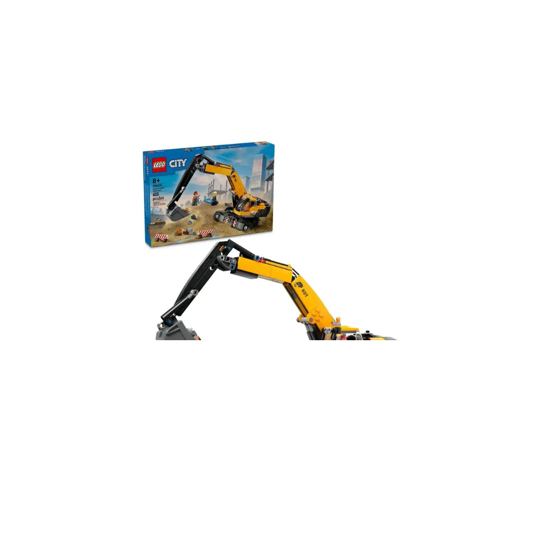 Lego City Yellow Construction Excavator