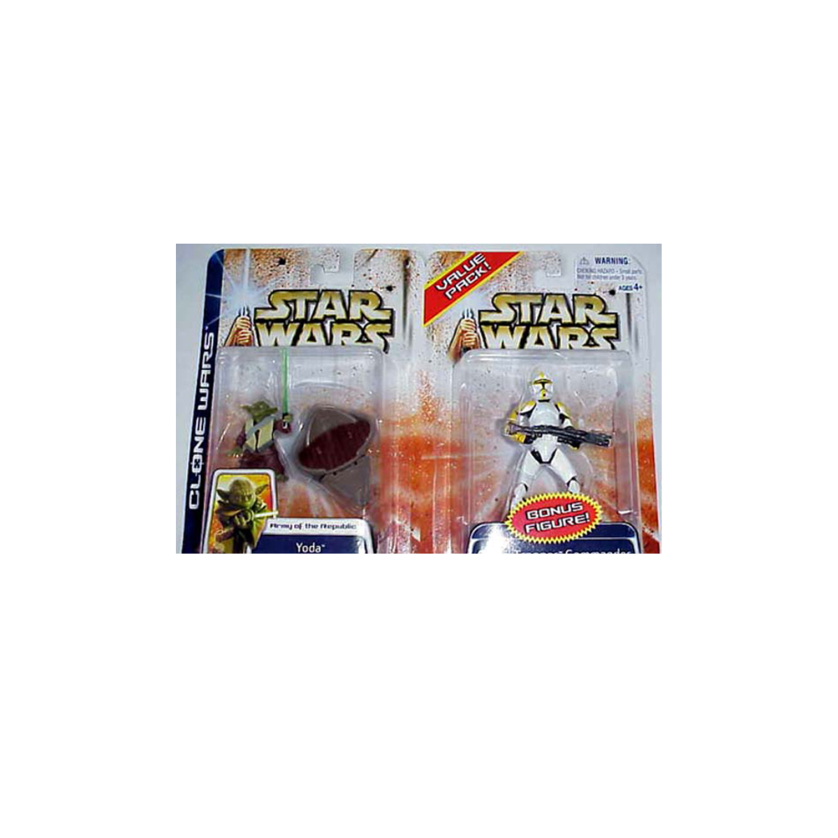 Star Wars Yoda General and Yellow Clone Trooper 2 Pack Clone Wars 2003