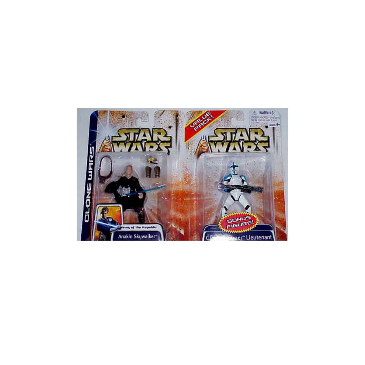 Star Wars Anakin Skywalker and Blue Clone Trooper 2 Pack Clone Wars 2003