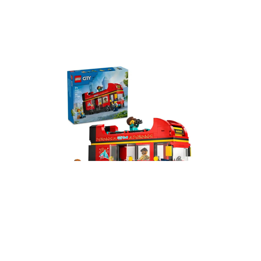 Lego City Red Double-Decker Sightseeing Bus