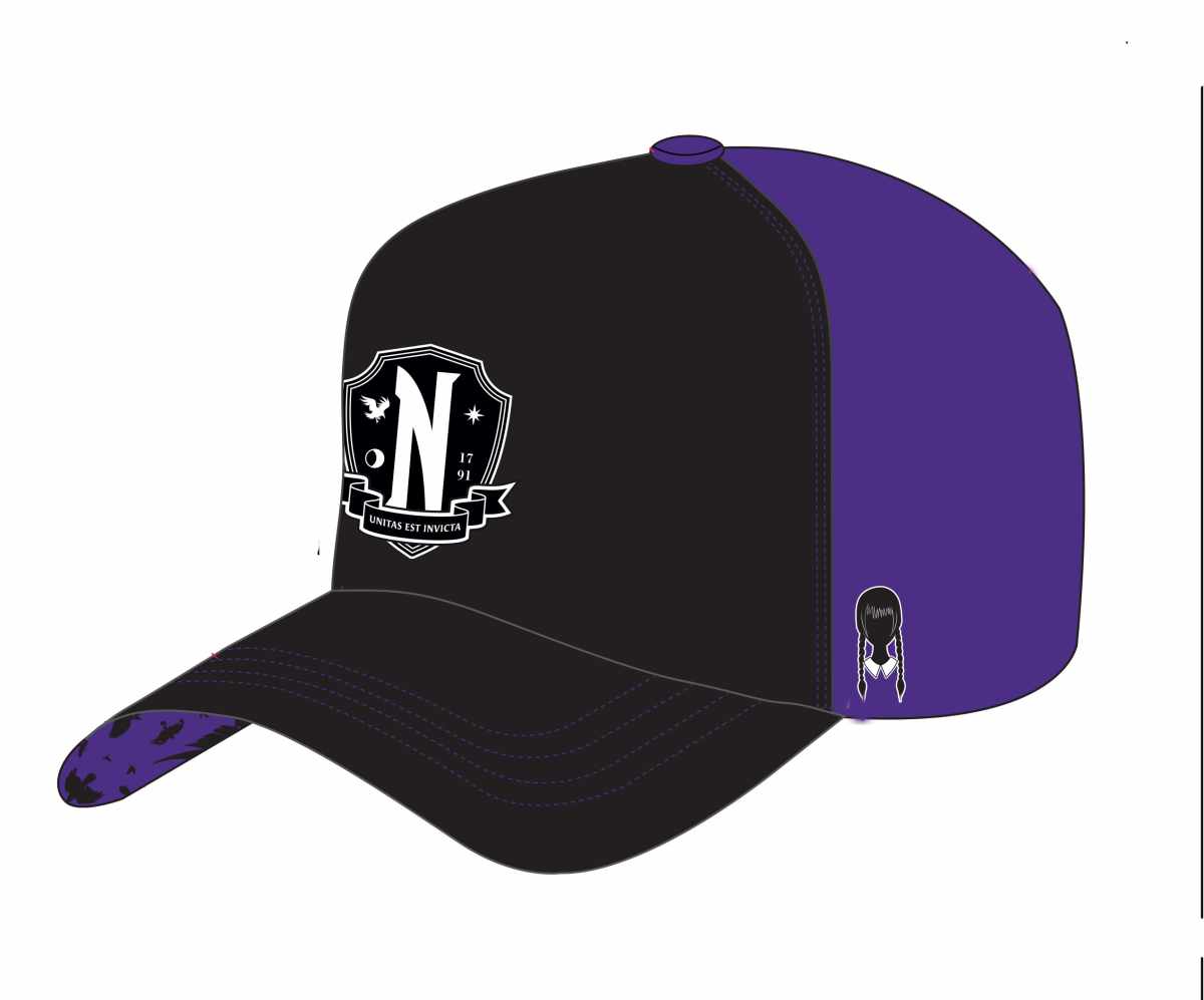 Wednesday Nevermore Logo Baseball Cap