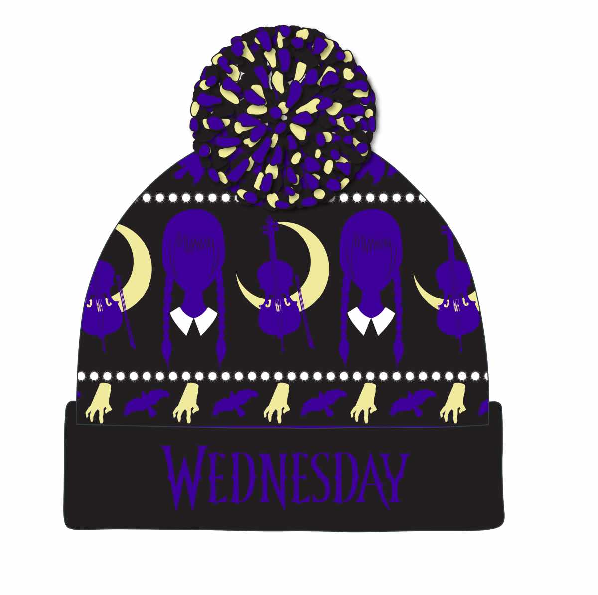 Wednesday Ski Pom Beanie