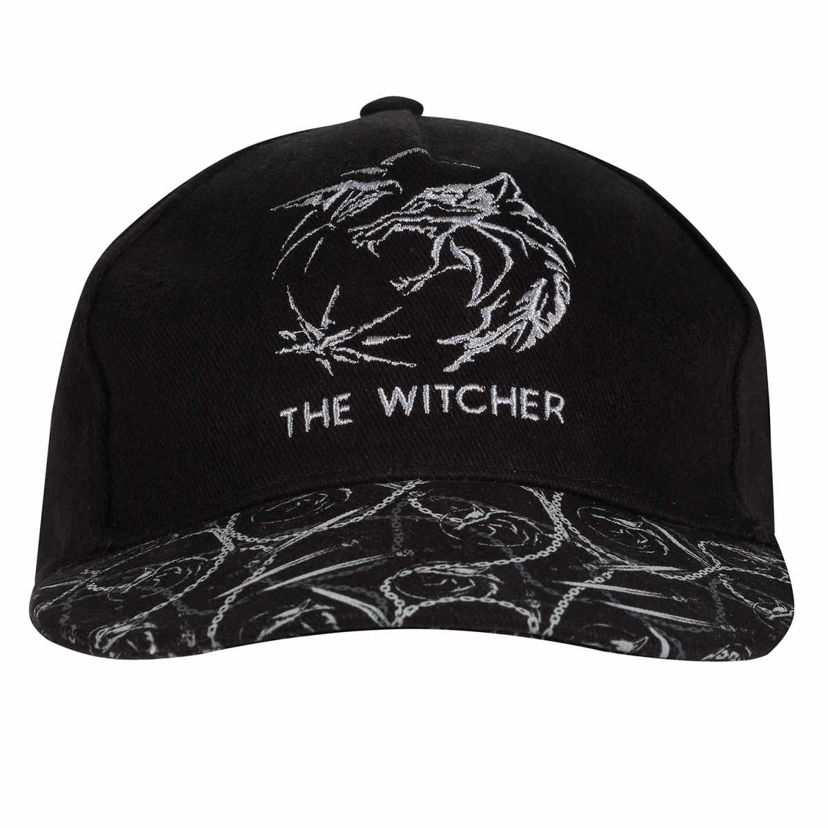 The Witcher Logo And Pattern Snapback Cap