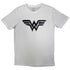 DC COMICS WONDER WOMAN BLACK PAINT LOGO T-SHIRT