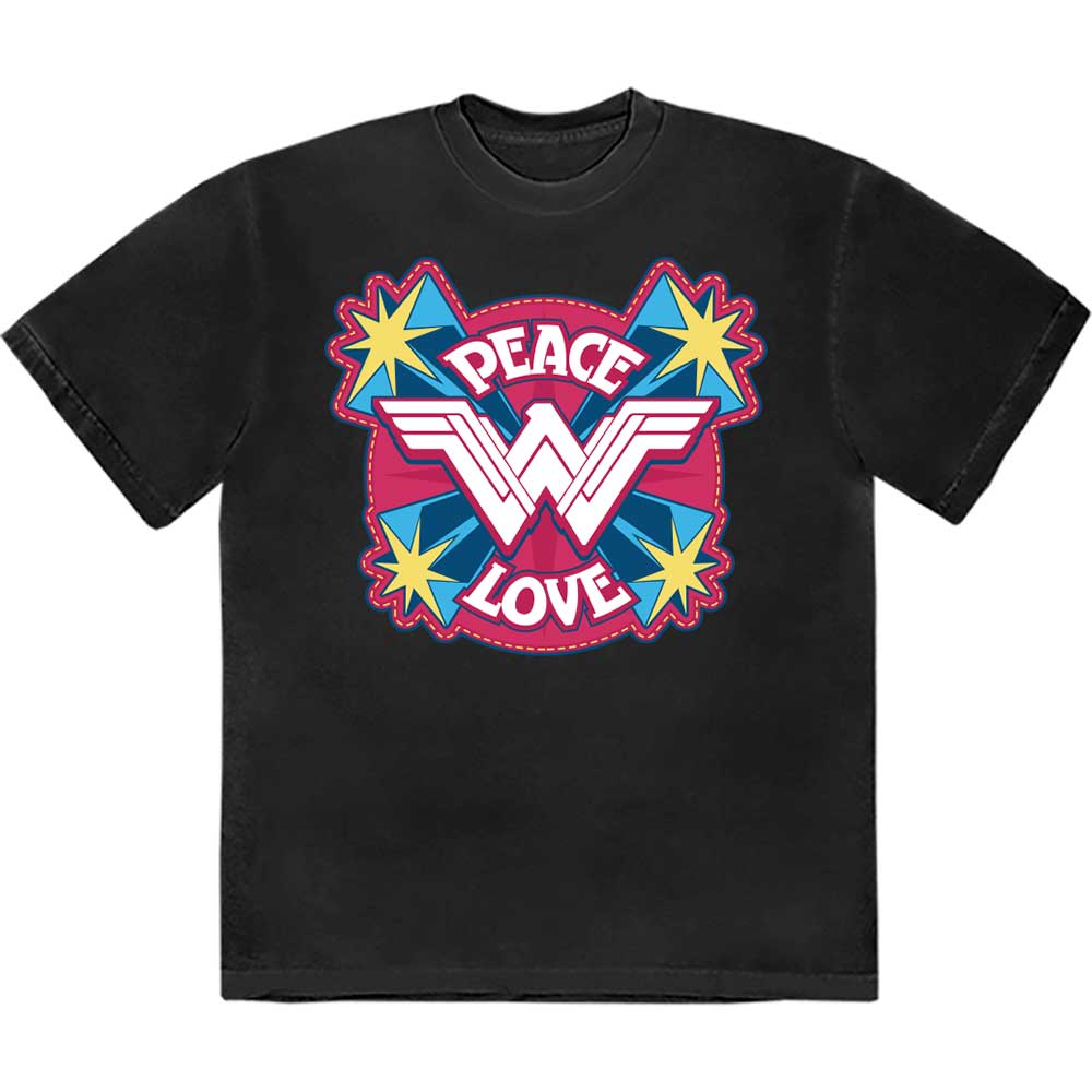 DC COMICS WONDER WOMAN PEACE & LOVE T-SHIRT