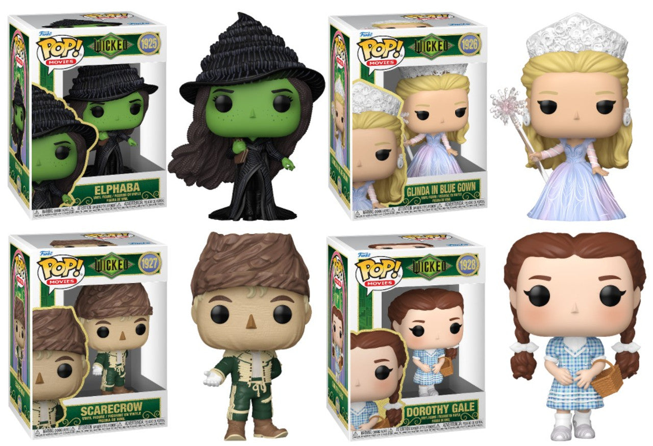 Pop! Movies Complete Set 4 Wicked For Good