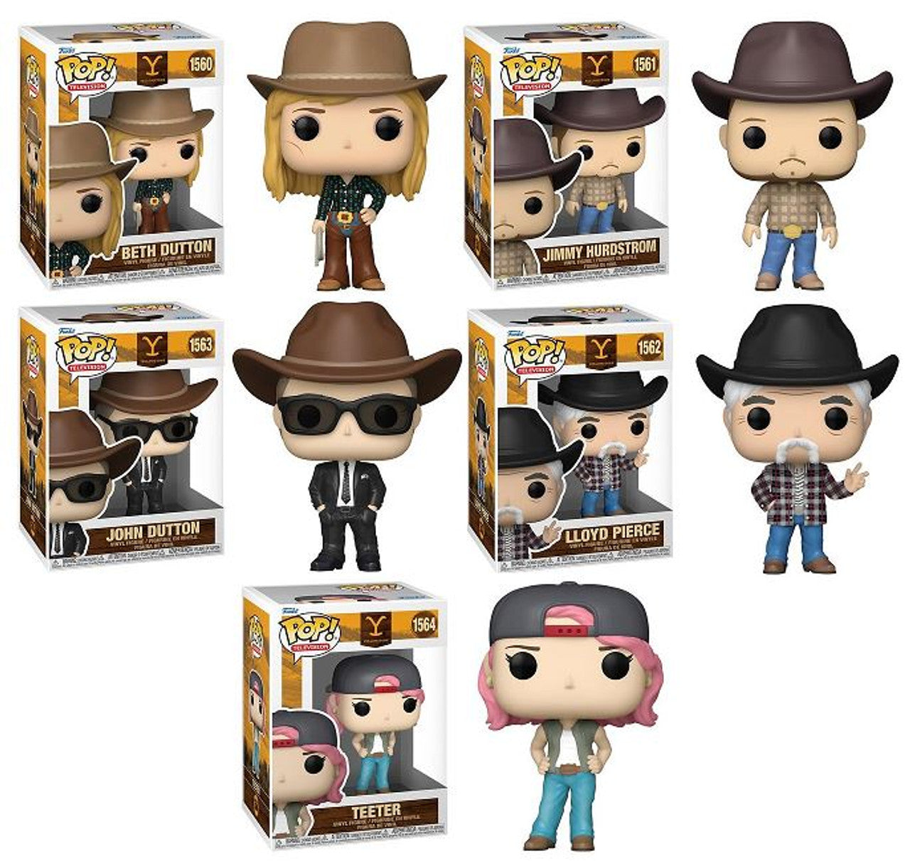 Pop! Complete Set 5 Yellowstone Series 2