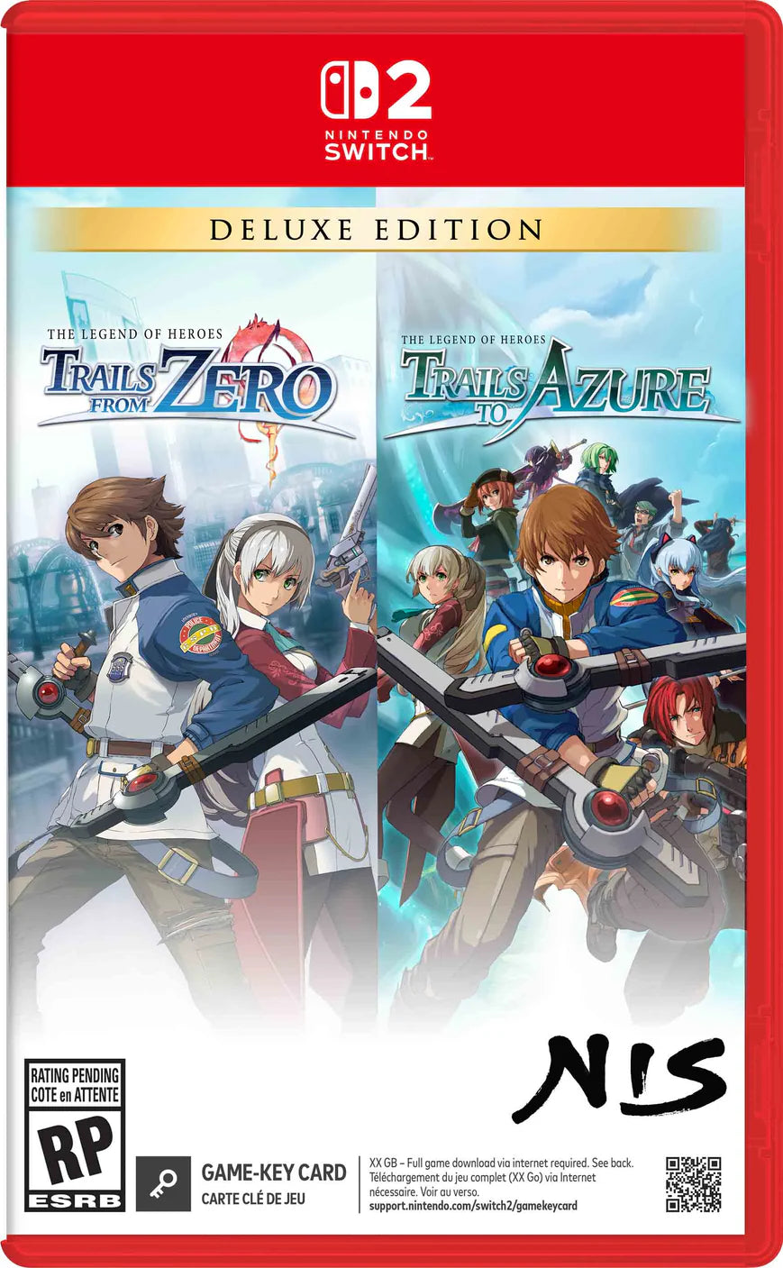 The Legend of Heroes: Trails from Zero / The Legend of Heroes: Trails to Azure [Game-Key Card] Nintendo Switch 2