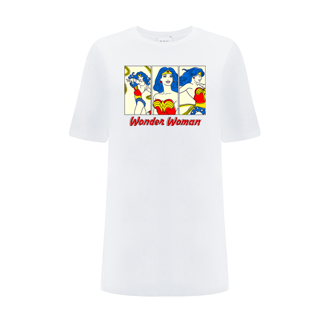 Wonder Woman DC White OVERSIZE T-shirt
