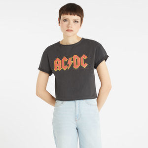 ACDC Logo Crop Top