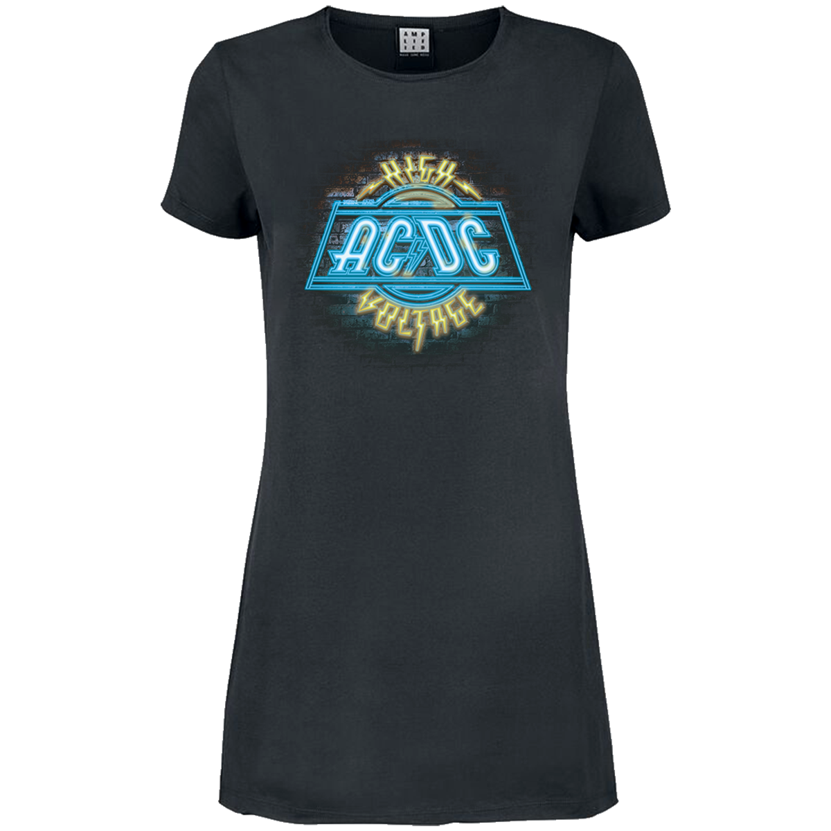 ACDC High Voltage Neon T-Shirt Dress