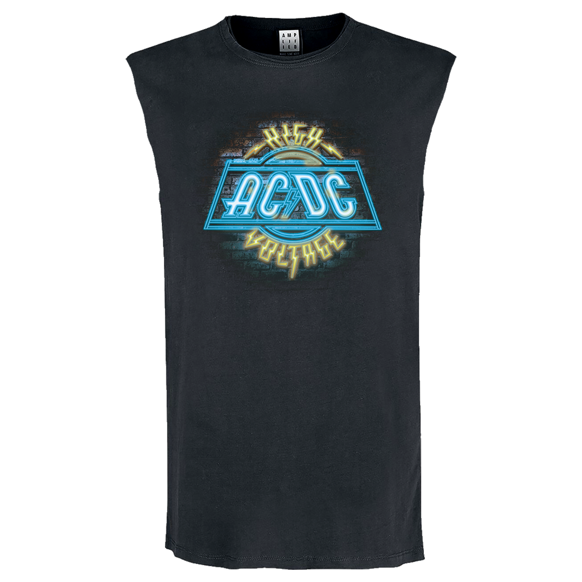 ACDC High Voltage Neon Sleeveless T-Shirt
