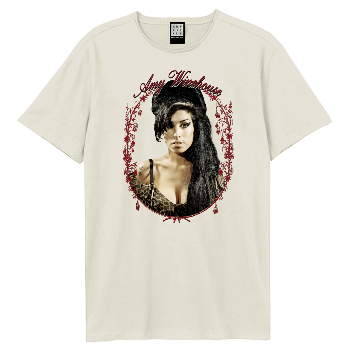 Amy Winehouse Floral Frame T T-Shirt