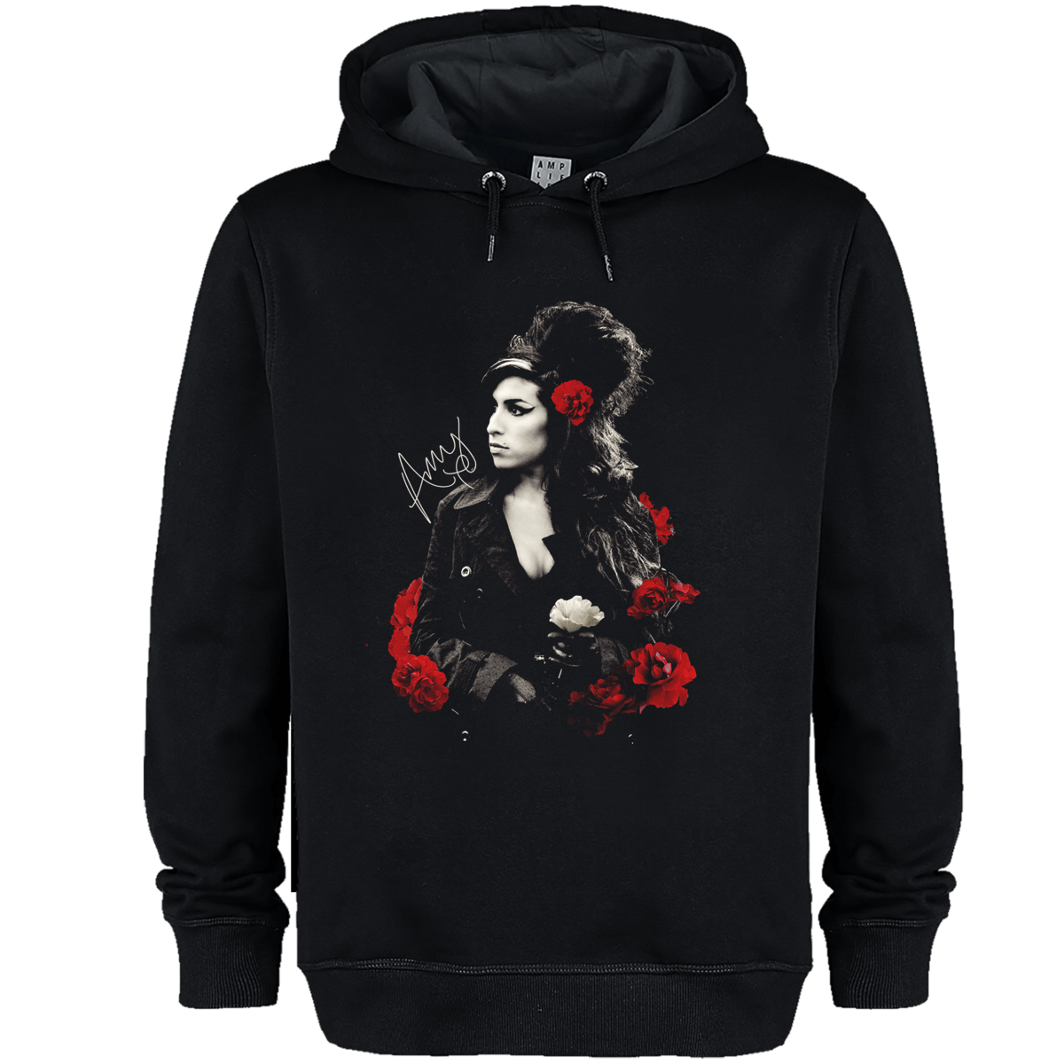 Amy Winehouse Poses With Roses Hoodie