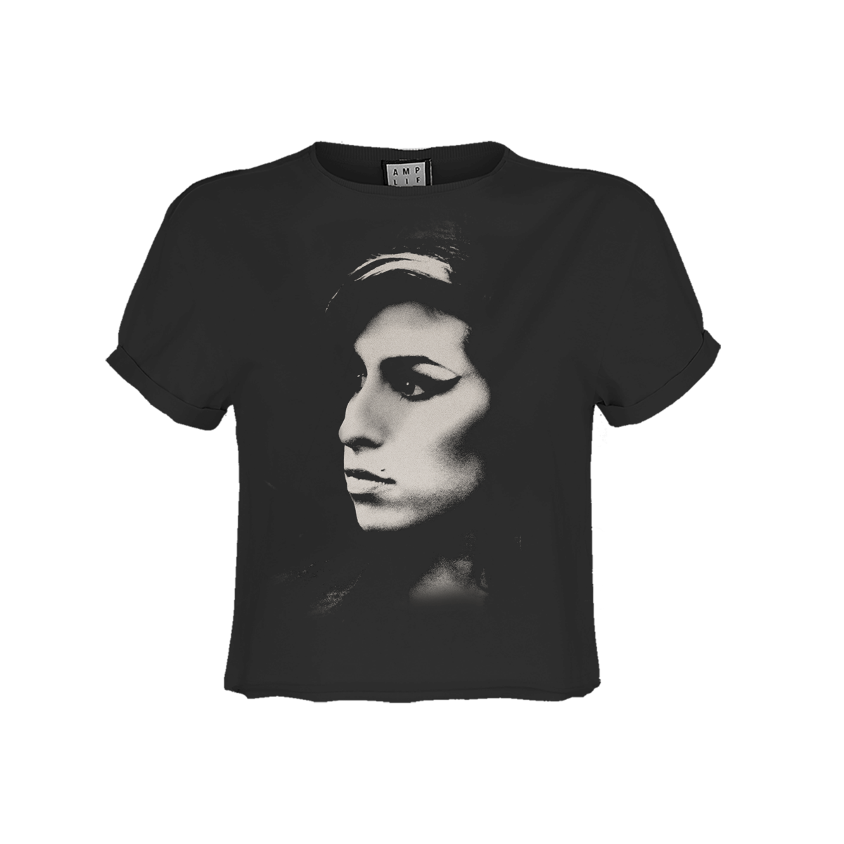 Amy Winehouse Tonal Pose Crop T T-Shirt