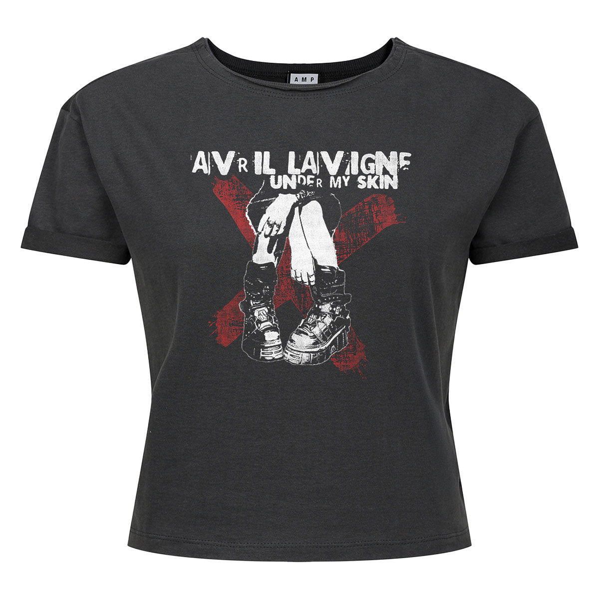 Avril Lavigne Under My Boots Ladies Crop Top T-Shirt