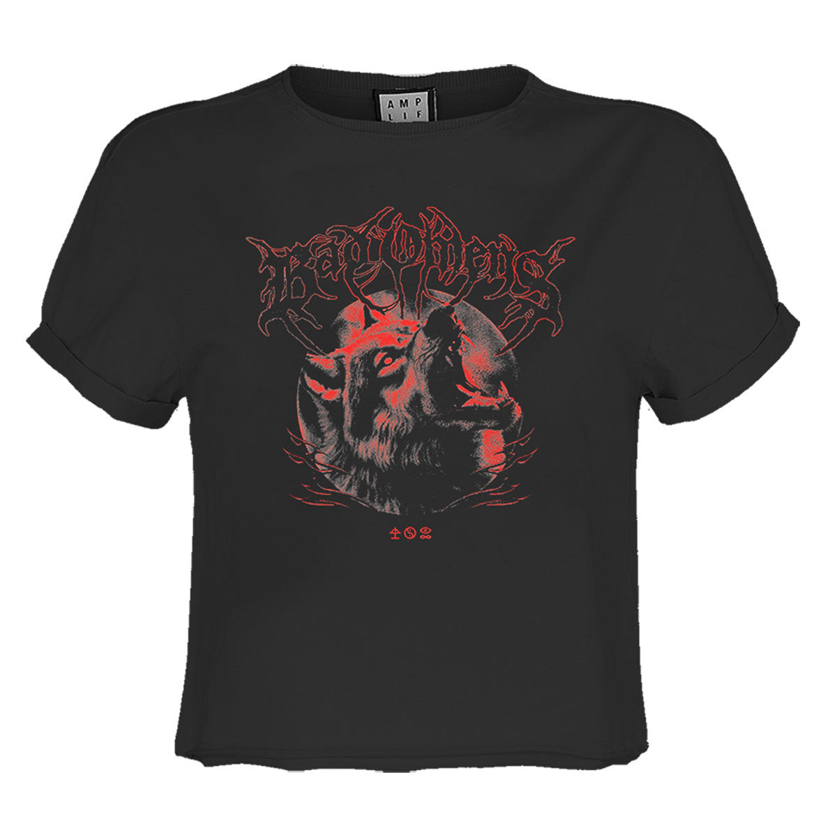Bad Omens Wolf Ladies Crop Top T-Shirt