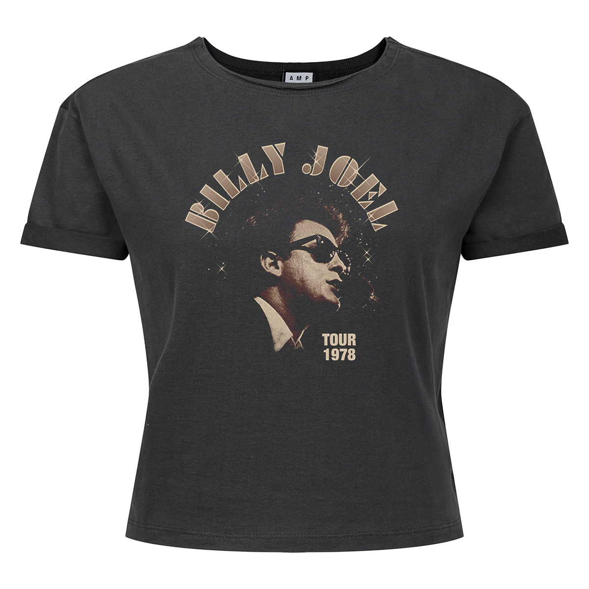 Billy Joel 78 Ladies Crop Top T-Shirt