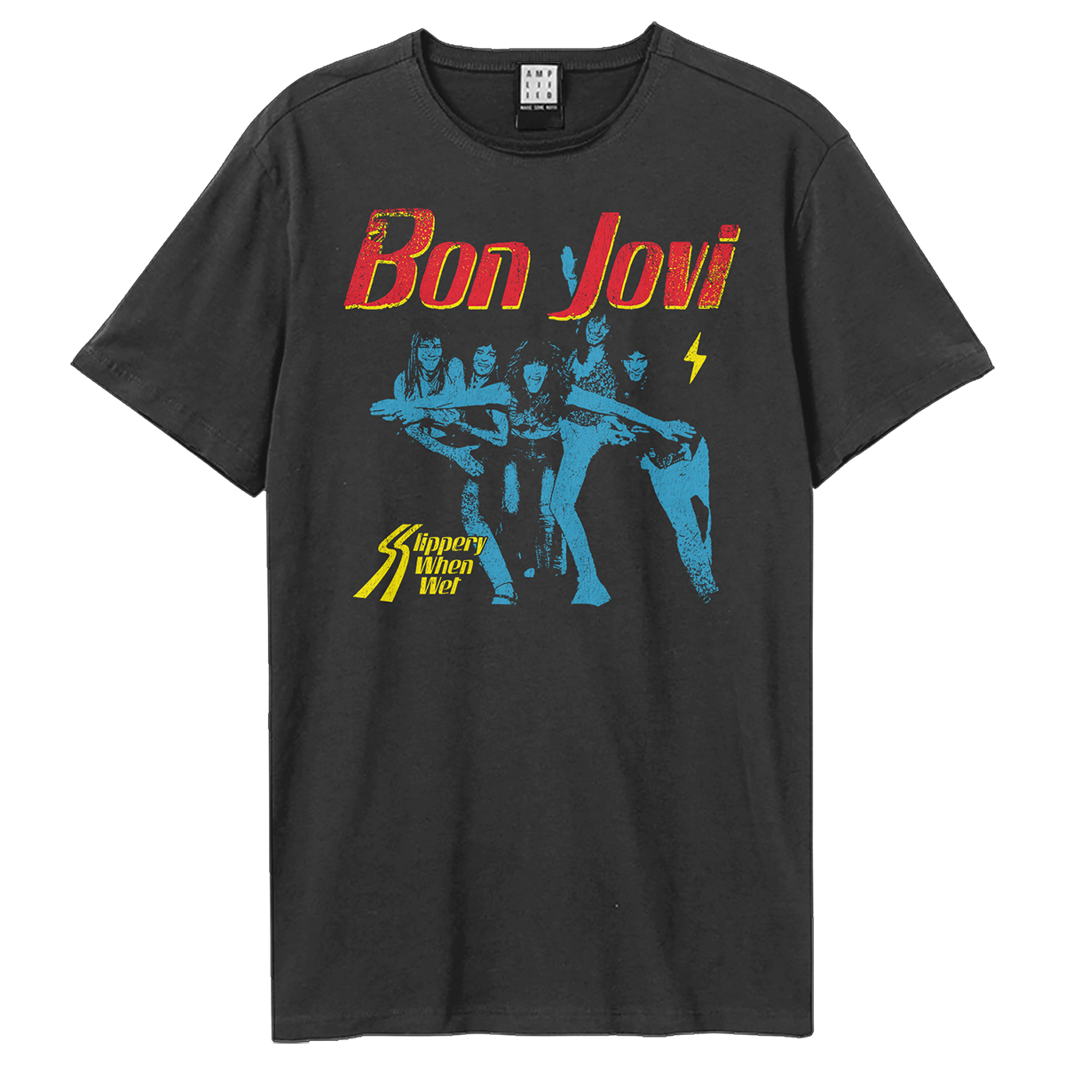 Bon Jovi Slippery When Wet Red T-Shirt