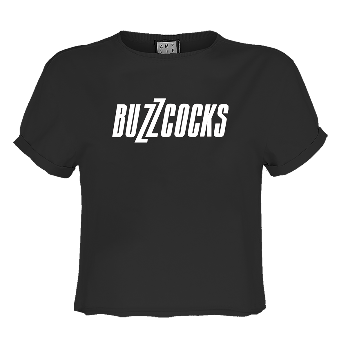 Buzzcocks Logo Ladies Crop Top T-Shirt