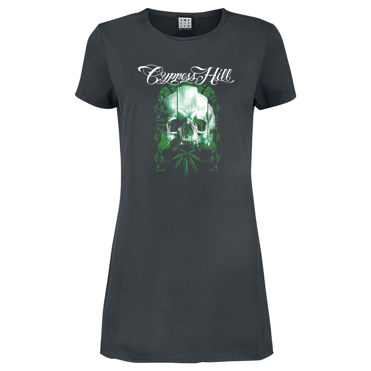 Cypress Hill Glitched Skull Ladies T-Shirt Dress