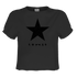 David Bowie Black Star Ladies Crop Tee