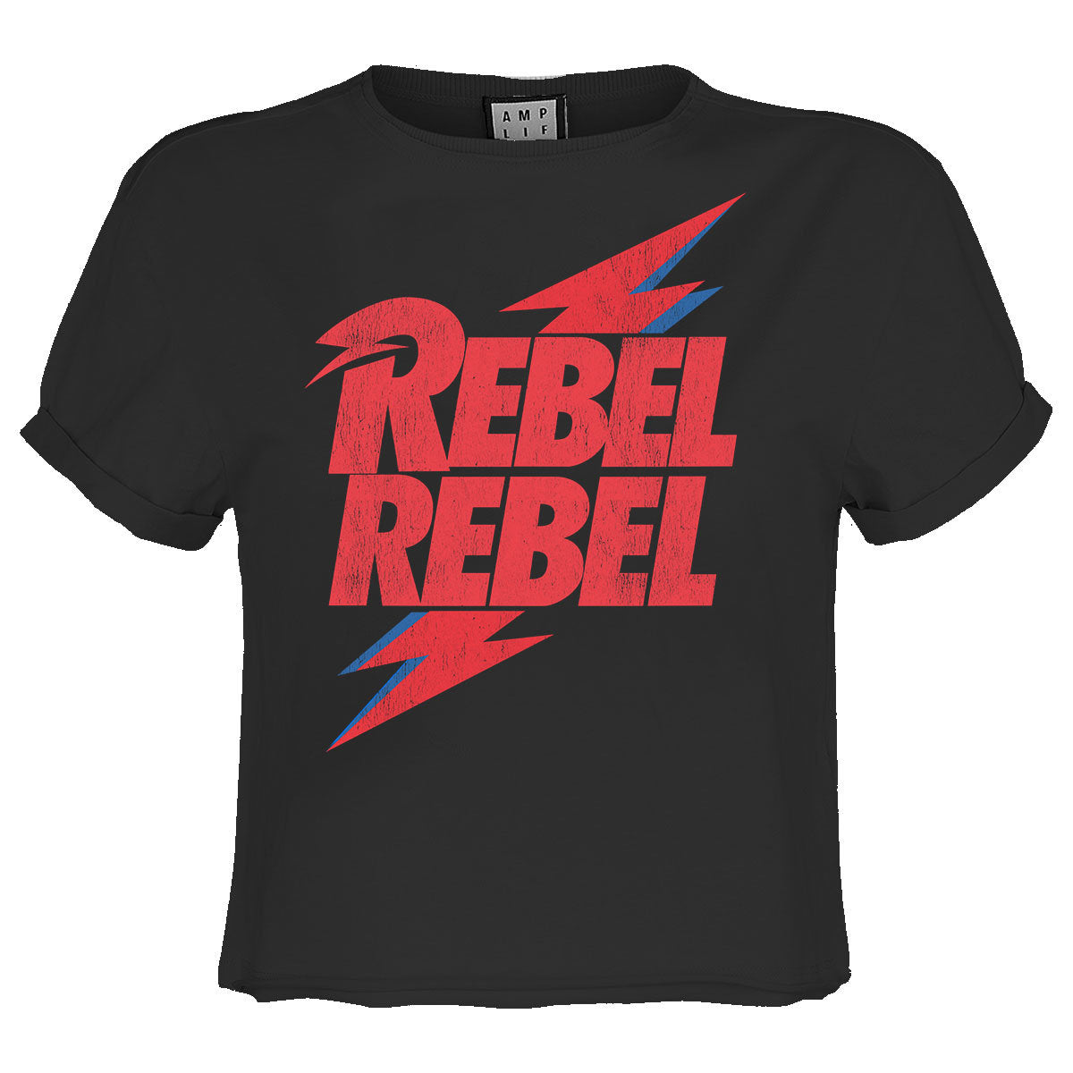 David Bowie Rebel Rebel Ladies Crop Tee
