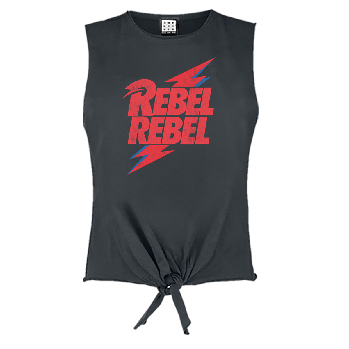 David Bowie Rebel Rebel Ladies Sleeveless Top