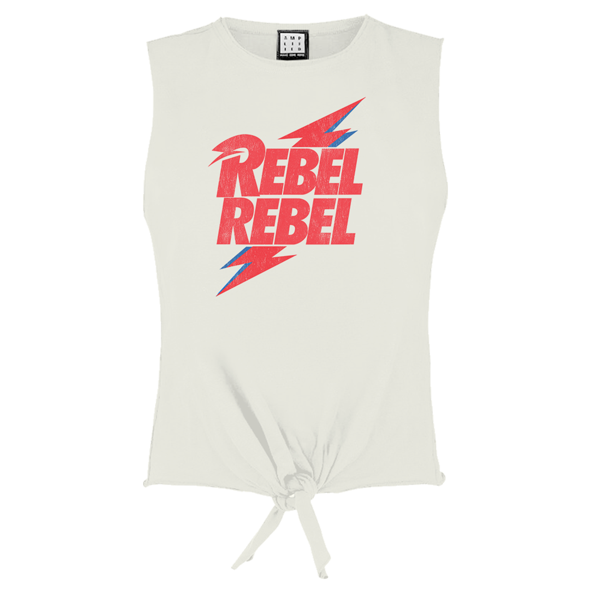 David Bowie Rebel Rebel Ladies Sleeveless Top