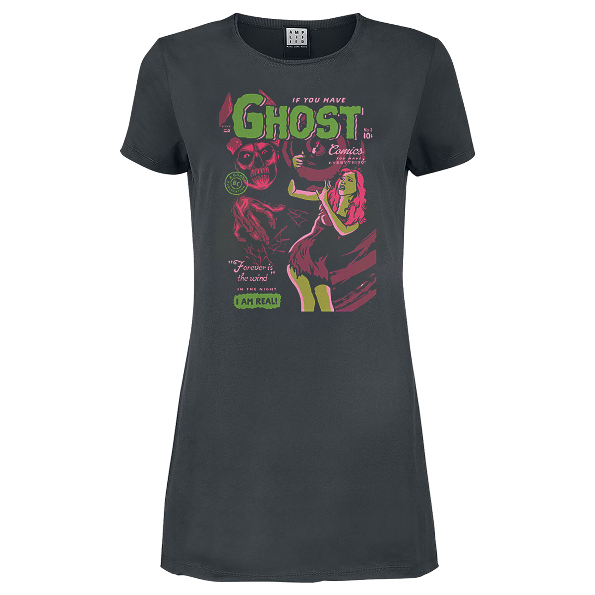 Ghost Forever Is The Wind Ladies T-Shirt Dress