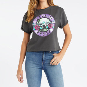 Guns N' Roses Tonal Bullet Crop Top
